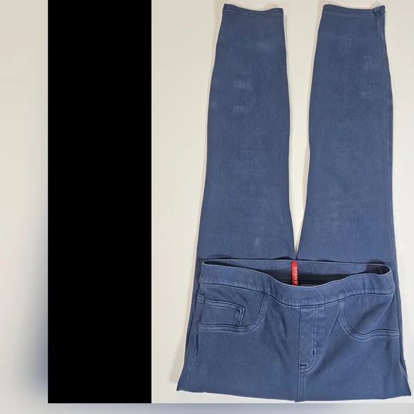 Spanx Jeggings Womens Medium Blue Casual Activewear‎ Soft Comfortable Leggings - Picture 4 of 15
